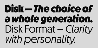 Disk Font Poster 9