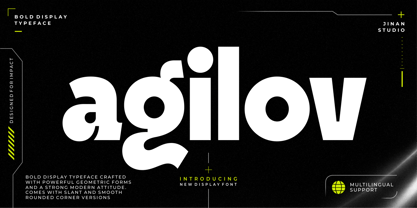 Agilov Font Poster 1
