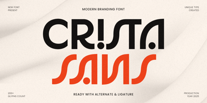 Crista Sans Font Poster 1