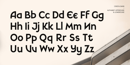 Crista Sans Font Poster 10