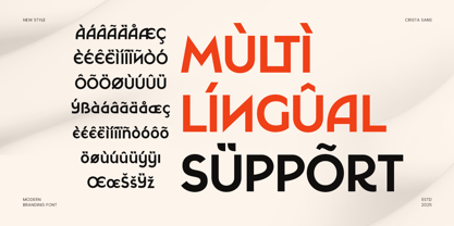 Crista Sans Font Poster 12