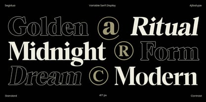 Segidua Font Poster 12