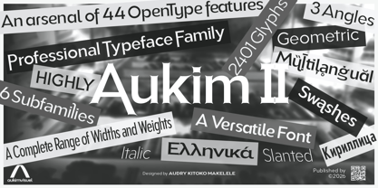 Aukim II Sharp Font Poster 1