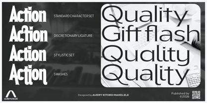 Aukim II Sharp Font Poster 6