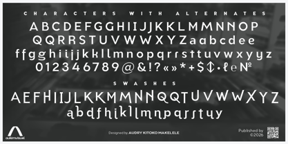Aukim II Sharp Font Poster 3
