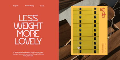 Begob Font Poster 8