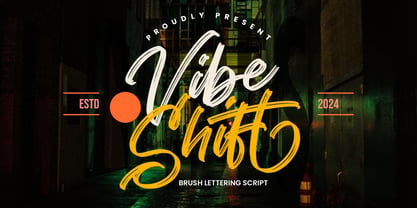 Vibe Shift Font Poster 1