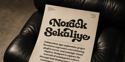 Norack Sekaliye Font Poster 2