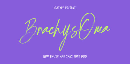 BrachysOma Font Poster 1