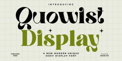 Quowist Display Font Poster 1