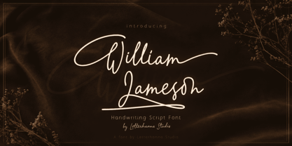 William Jameson Font Poster 1