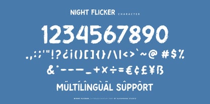 Night Flicker Font Poster 9