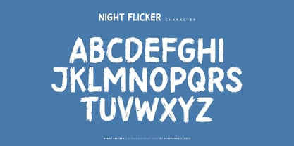 Night Flicker Font Poster 4