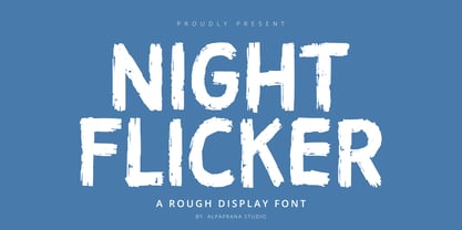 Night Flicker Font Poster 1