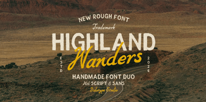 Highland Wanders Font Poster 1