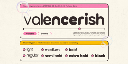 GC Bumble Font Poster 3