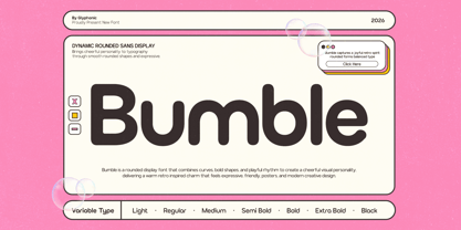GC Bumble Font Poster 1