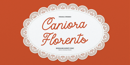 Caniora Florents Font Poster 1