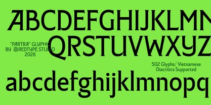 Partra Font Poster 2