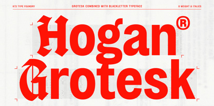 K73 Hogan Grotesk Font Poster 1