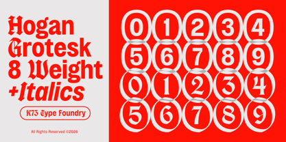 K73 Hogan Grotesk Font Poster 10
