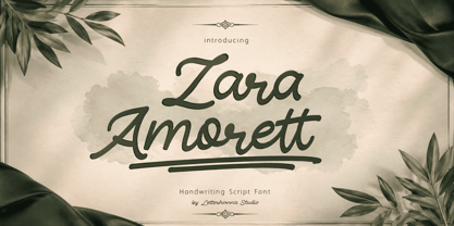 Zara Amorett Font Poster 1