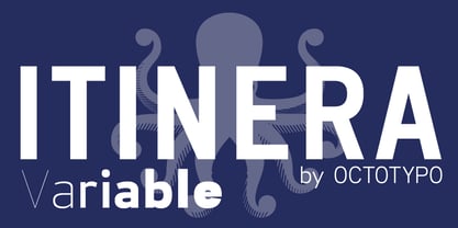 Itinera Variable Font Poster 1