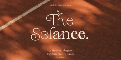 Solance Serif Font Poster 7