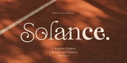 Solance Serif Font Poster 1