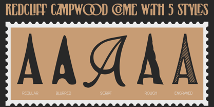 Redcliff Campwood Font Poster 9