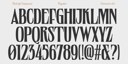 Redcliff Campwood Font Poster 10