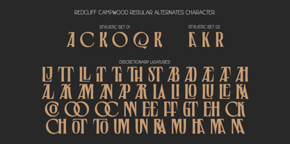 Redcliff Campwood Font Poster 12