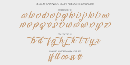 Redcliff Campwood Font Poster 13