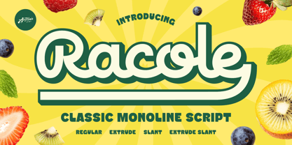 Racole Font Poster 1
