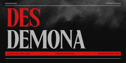 Desdemona Font Poster 1