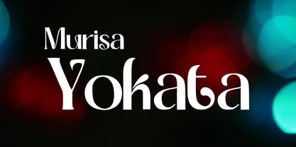 Murisa Yokata Font Poster 1