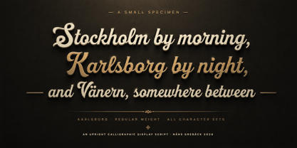 Karlsborg Font Poster 4