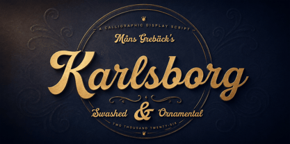 Karlsborg Font Poster 1