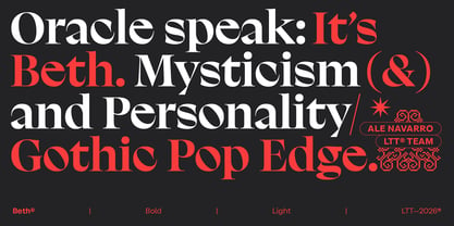 Beth Font Poster 2