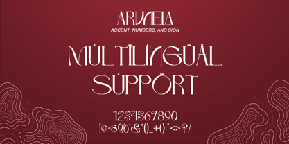 Arunela Font Poster 13