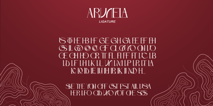 Arunela Font Poster 12