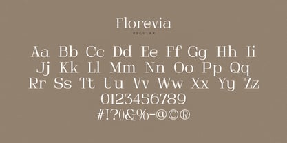 Florevia Font Poster 10
