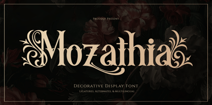 Mozathia Font Poster 1