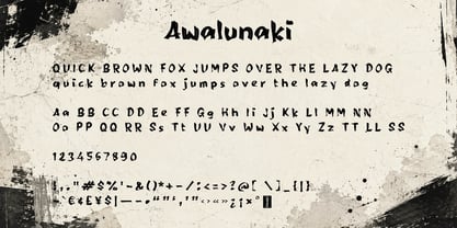 Awalunaki Font Poster 1