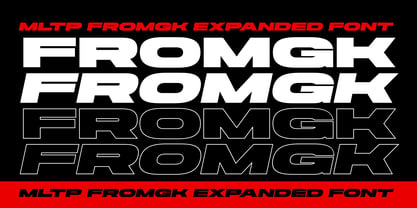MLTP Fromgk Expanded Font Poster 2