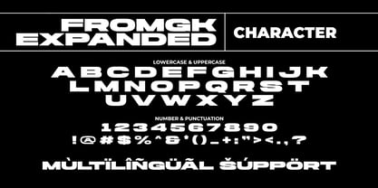 MLTP Fromgk Expanded Font Poster 8