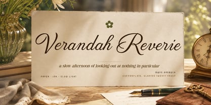 Verandah Reverie Font Poster 1