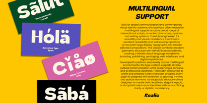 Realic Font Poster 10