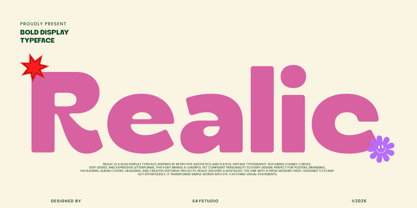 Realic Font Poster 1