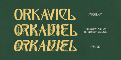 Orkaviel Font Poster 8